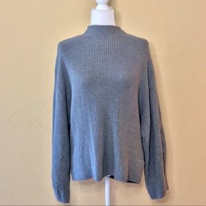 NWT Express Gray Mockneck Sweater Size M
